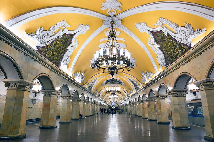 Komsomolskaya Station on the Moscow metro